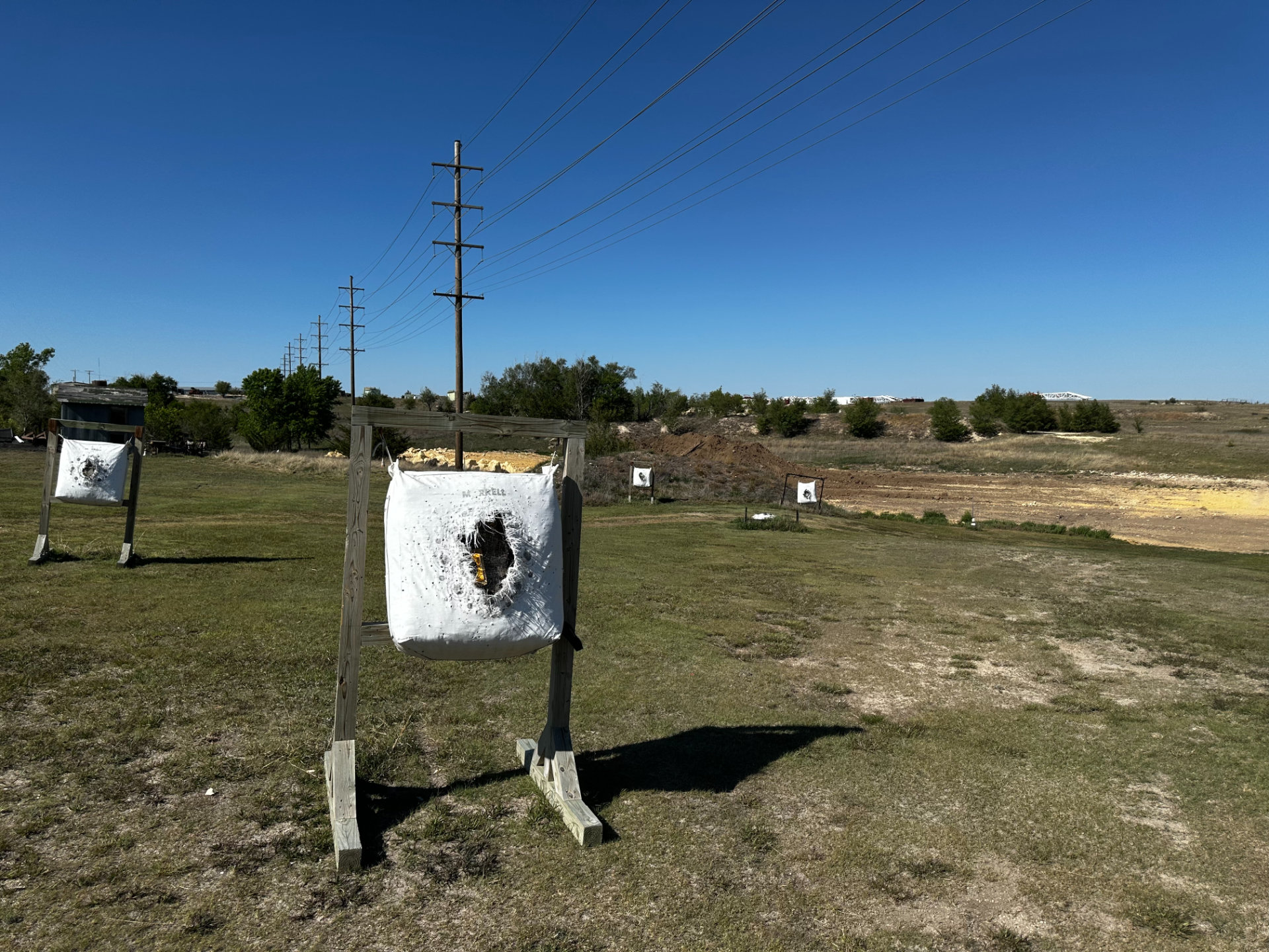 Archery targets on the course
