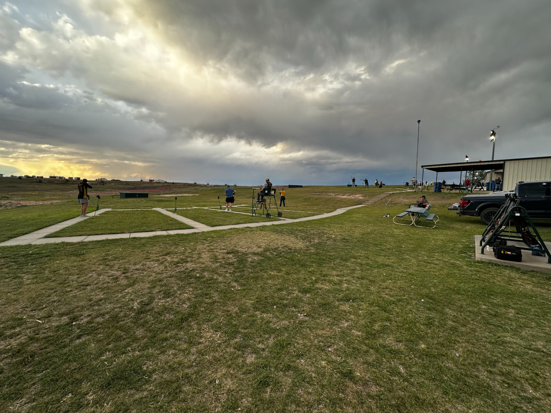 Trap league night on the range